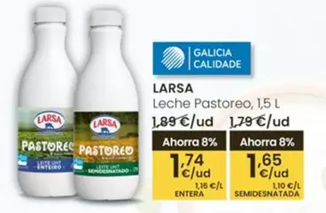 Larsa - Leche Pastoreo, 1,5 L