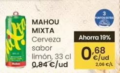 Mahou - Mixta Cerveza Sabor Limon