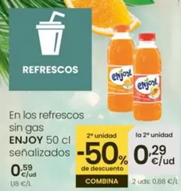 Enjoy - En Los Refrescos Sin Gas 50 Cl