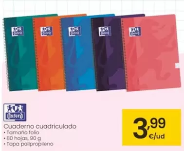 Oxford - Cuaderno Cuadriculado
