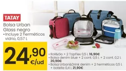 Tatay - Bolsa Urban Glass Negro