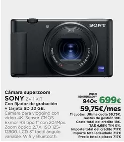 Sony - Camara Superzoom