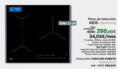 AEG - Placa De Inducción