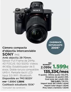 Sony - Camera Compacta D'obiecui Intercaviable