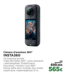 Insta360 - Camera D'aventura 360°