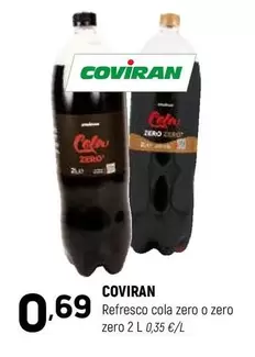 coviran - Refresco Cola Zero O Zero Zero