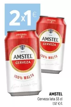 Amstel - Cerveza Lata
