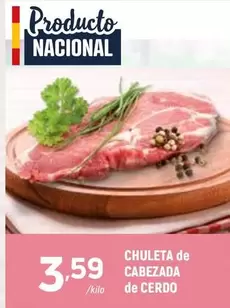 Chuleta De Cabezada De Cerdo