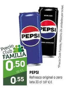 Pepsi - Refresco Original O Zero Lata