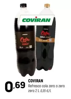 Coviran - Refresco Cola Zero O Zero Zero