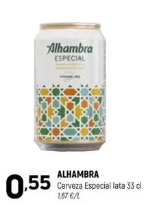 Alhambra - Cerveza Especial Lata