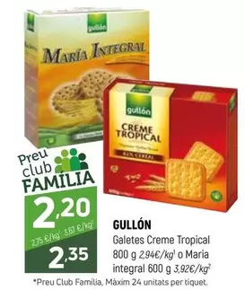 Gullón - Galetes Creme Tropical