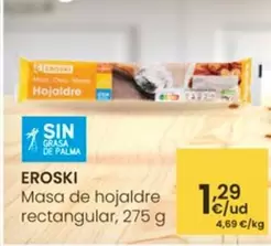 Eroski - Masa De Hojaldre Rectangular