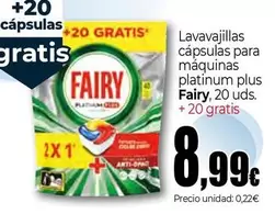 Fairy - Lavavajillas Capsilas Para Maquinas Platinum Plus