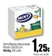 Nicky - Servilletas Decorada Limon