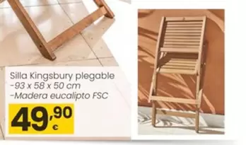 Silla Kingsbury Plegable