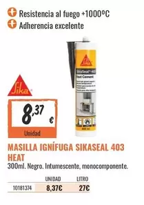 Masilla Ignífuga SIKASEAL 403