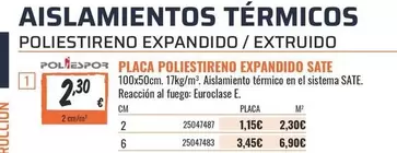 Sistema - Aislamentos Termicos Poliestireno