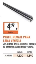 3m - Perfil Remate Para Lama Venezia