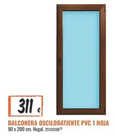 PVC - Balconera Oscilobatiente Pvc 1 Hoja