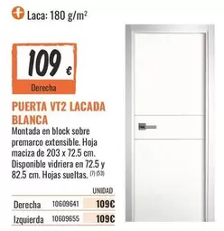 Block - Puerta Vt2 Lacada Blanca