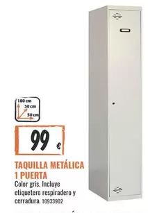 Taquilla Metalica 1 Puerta