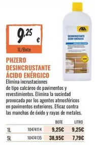 FILA - Descincrustante Ácido