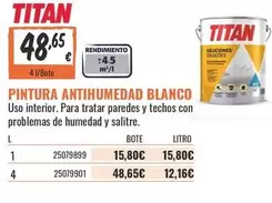 Titan - Pintura Antihumedad Blanco
