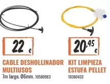 Cable Deshollinador Kit Limpieza