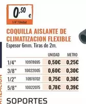 Coquilla Aislantes De Climatizacion Flexible