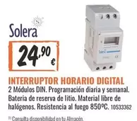 Solera - Interruptor Horario Digital