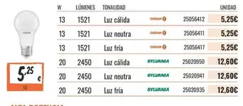 Osram - Luz Luz De Nutra