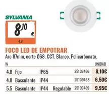 sylvania - Foco Led De Empotrar