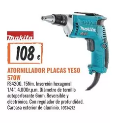 Makita - Atornillador Placas