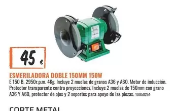 Esmeriladora Doble 150mm 150w