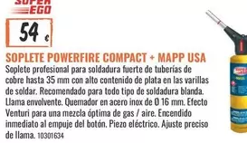 Compact - Soplete Powerfire  + Mapp