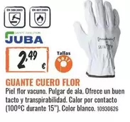 Safety - Guante Cuero Flor