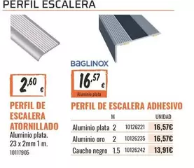 Perfil De Escalera Atornillado