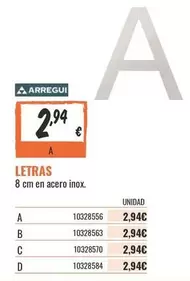 Arregui - Letras