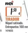 Tirador Niquel Satinado. Entrepuntos