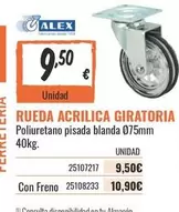 Alex - Rueda Agrilica Giratoria