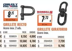 Grillete Giratorio