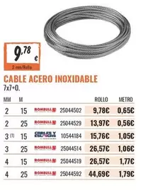 Cable Acero Inoxidable