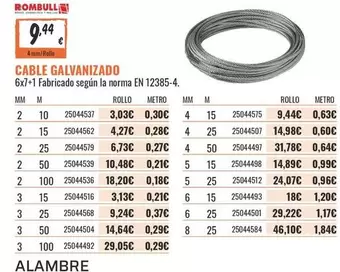 Cable Galvanizado