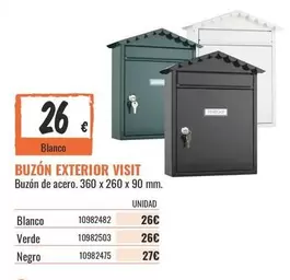 Blanco - Buzon Exterior