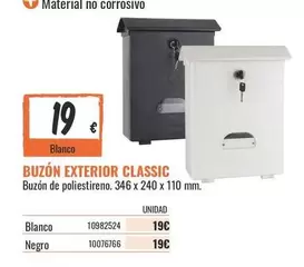 Blanco - Buzon Exterior Classic