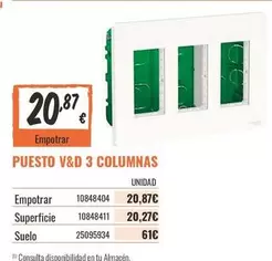 Puesto V&d 3 Columnas