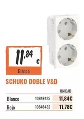 Blanco - Schuko Doble V&d