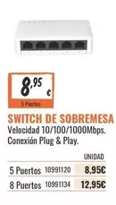 play - Velocidade 10/100/1000mbps. Conexion Plug & Play.