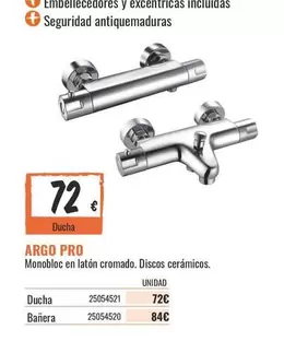 Argo - Monobloc En Laton Cromado